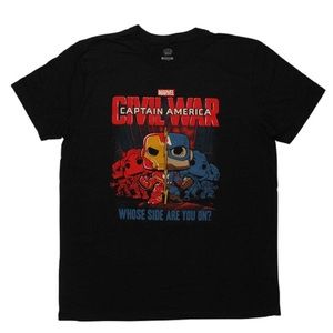 NWT Funko Pop! Captain America Civil War T-Shirt size XL.